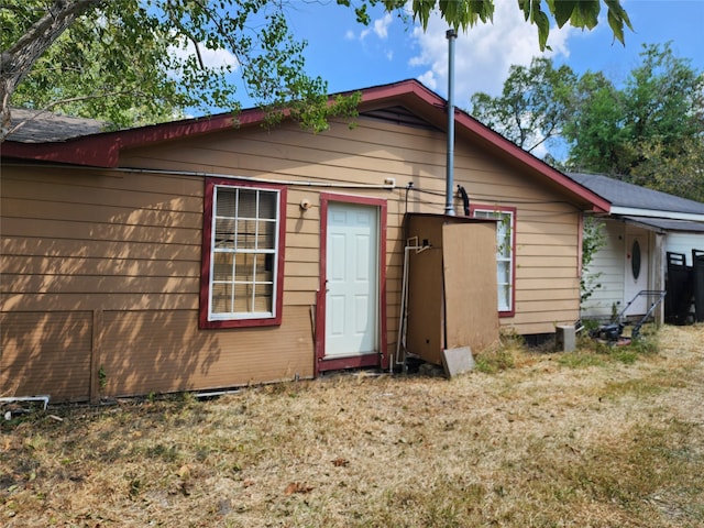 view of rear view of property