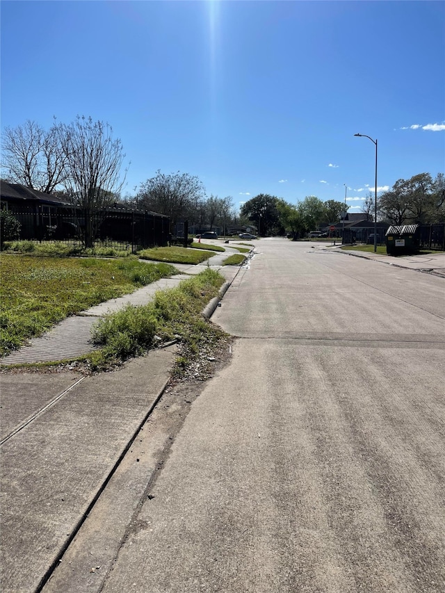 view of road