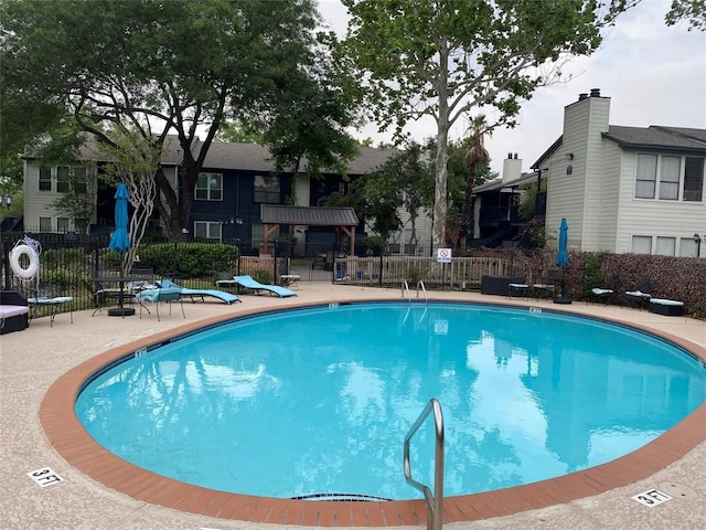 view of pool with a patio