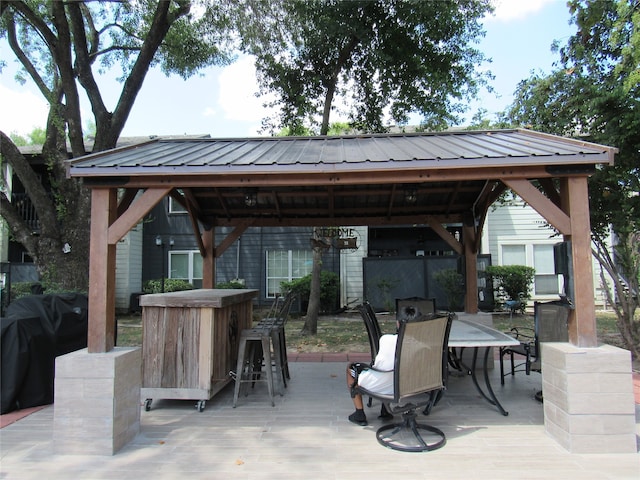 view of home's community with a gazebo