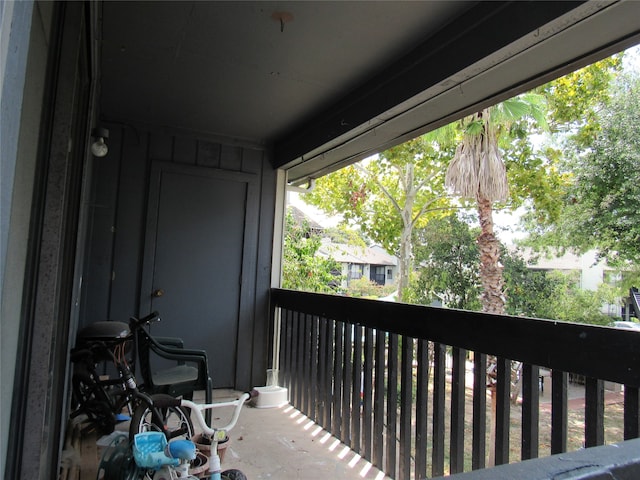 view of balcony