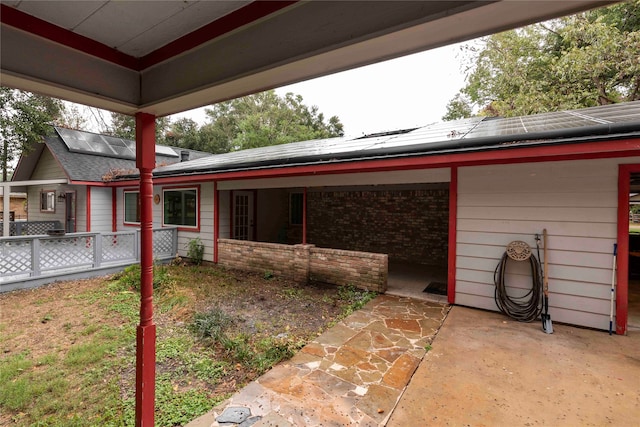 exterior space with a patio