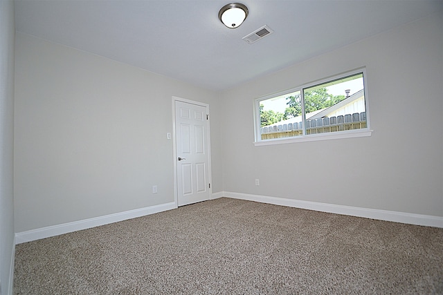 view of carpeted empty room