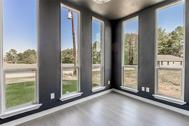 interior space featuring wood-type flooring