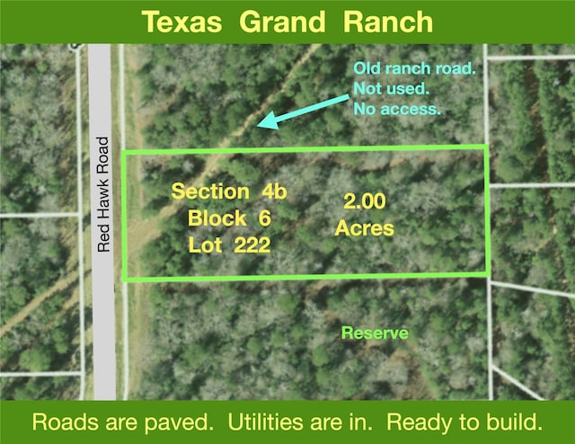 4B-6-222 Red Hawk Rd, Huntsville TX, 77340 land for sale