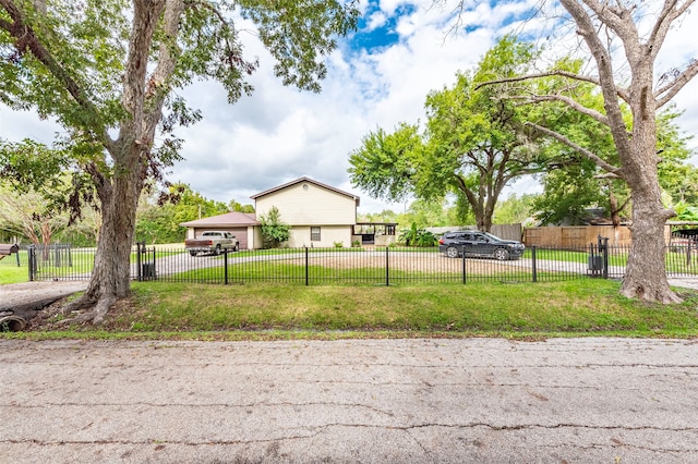 exterior space with a front lawn