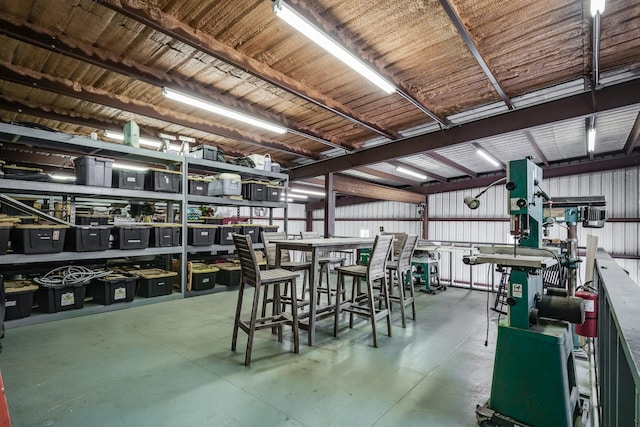 view of storage room