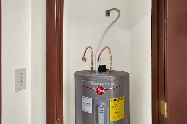 room details featuring water heater