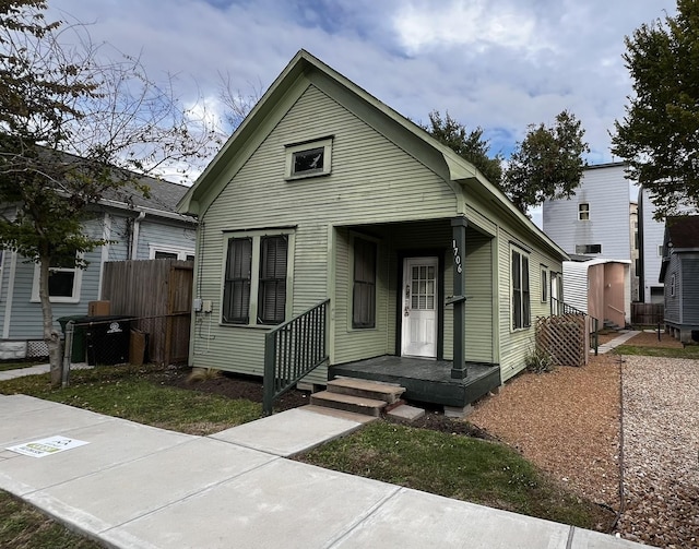 view of bungalow