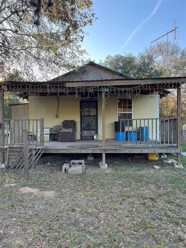 view of back of property