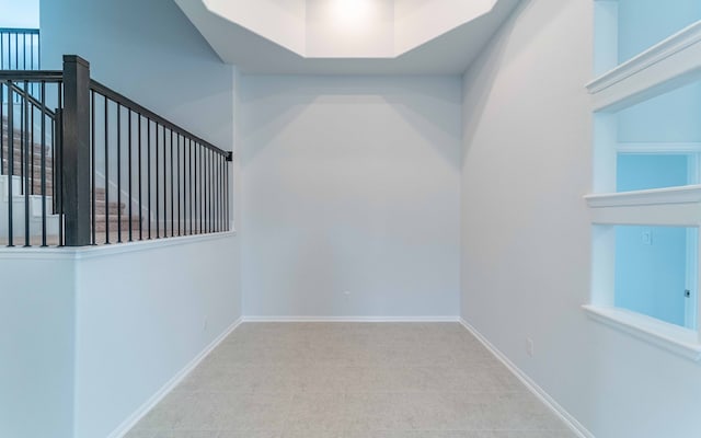 view of tiled spare room