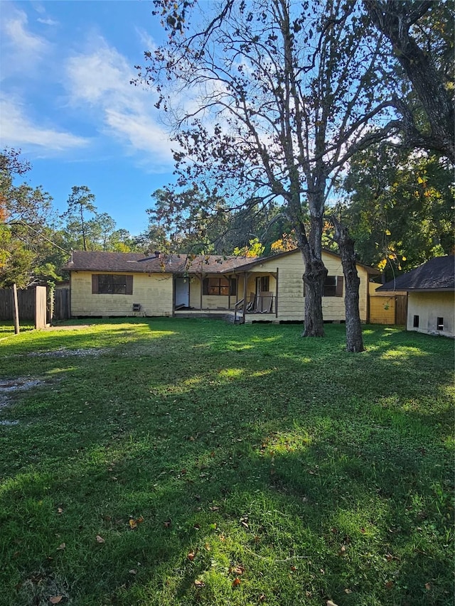 413 Speights Loop Rd, Hankamer, TX 77560 - view of rear view of house