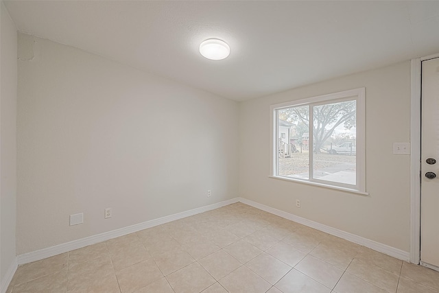 view of tiled empty room