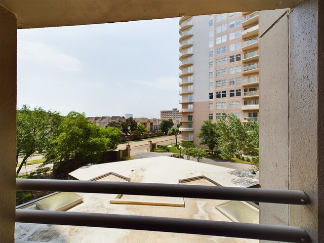 view of balcony