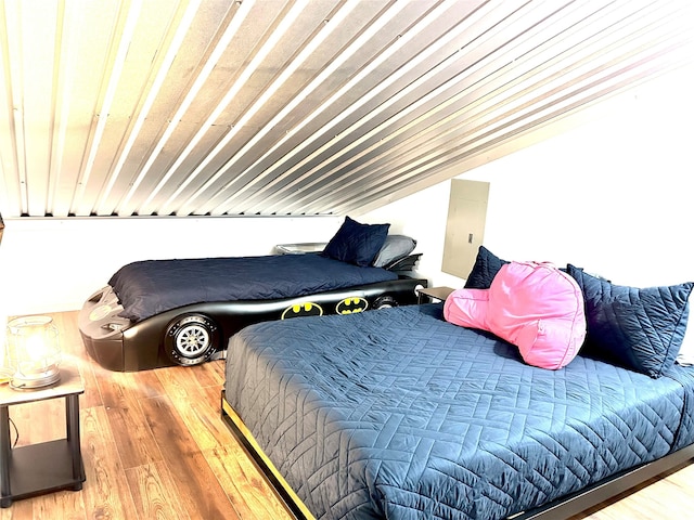 bedroom featuring light hardwood / wood-style floors