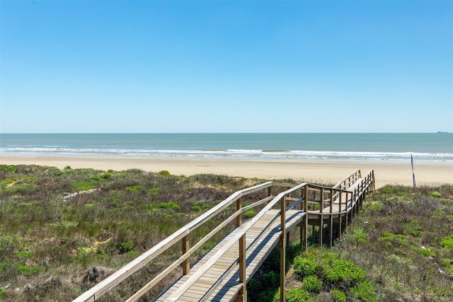 water view with a beach view