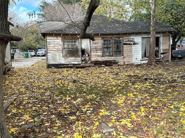 view of back of property