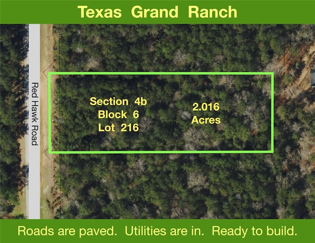 4B-6-216 Red Hawk Rd, Huntsville TX, 77340 land for sale