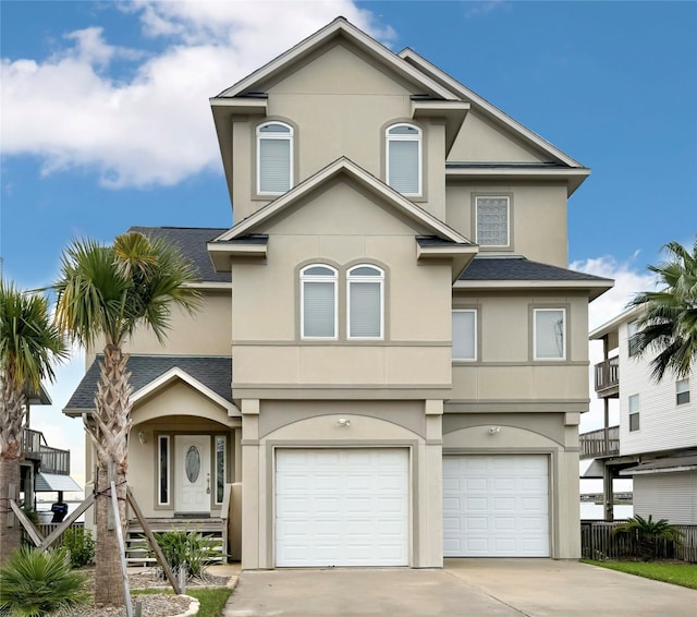 front facade featuring a garage