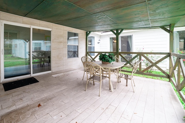 view of wooden terrace