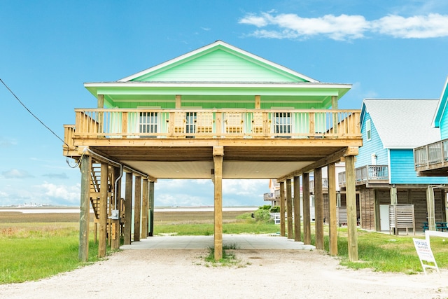 view of beach home