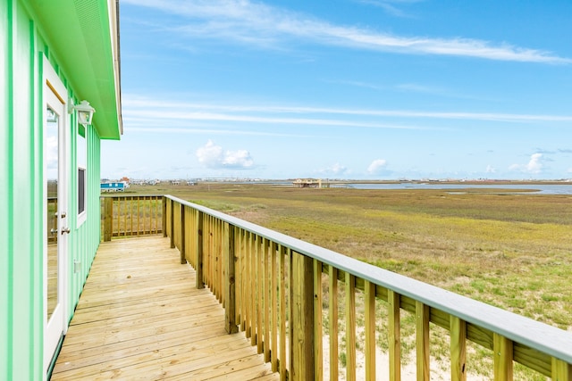 balcony featuring a rural view