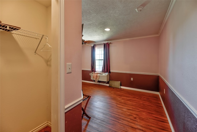 interior space with hardwood / wood-style floors