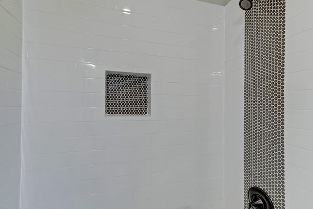 details with tiled shower