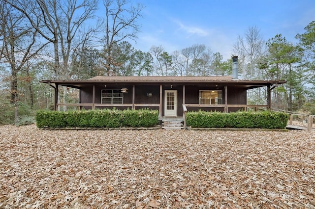 view of front of house featuring covered porch