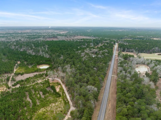 aerial view with a rural view