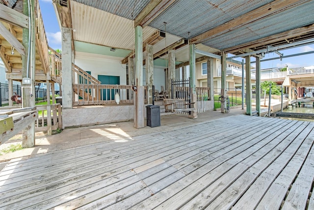 view of wooden terrace