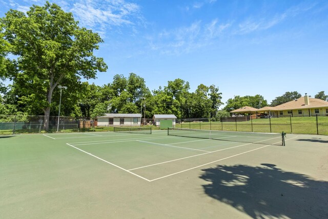 view of sport court