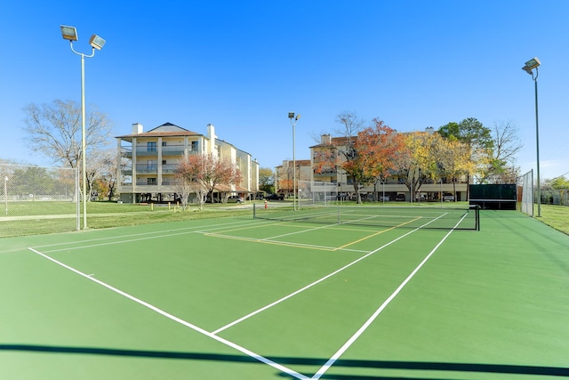 view of tennis court