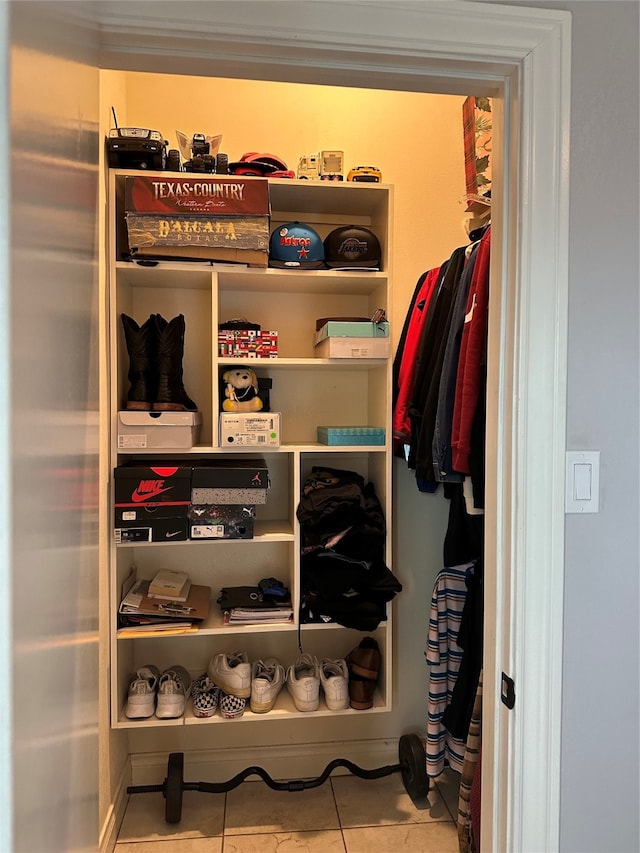 view of closet