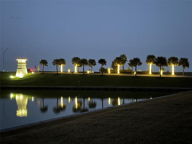 view of water feature