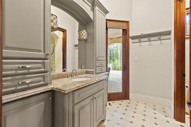 bathroom featuring vanity