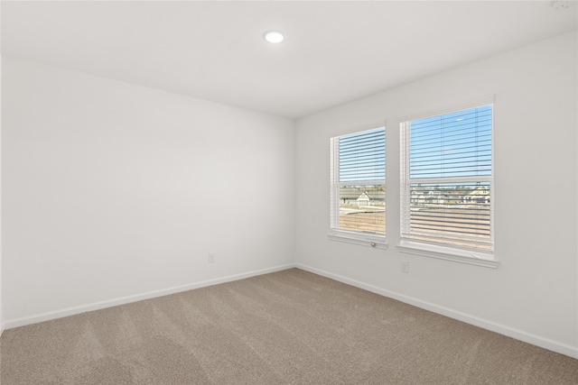 view of carpeted empty room