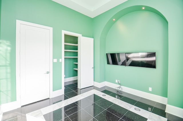 bathroom with tile floors