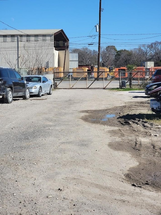 view of parking / parking lot