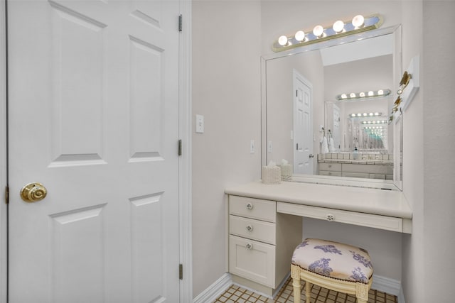 bathroom featuring tile patterned flooring