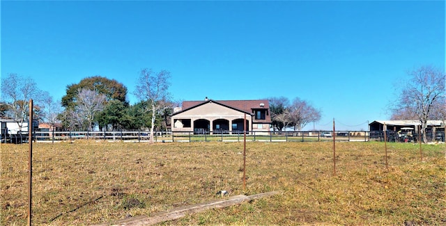 view of yard with a gazebo