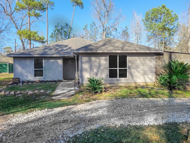 view of ranch-style home