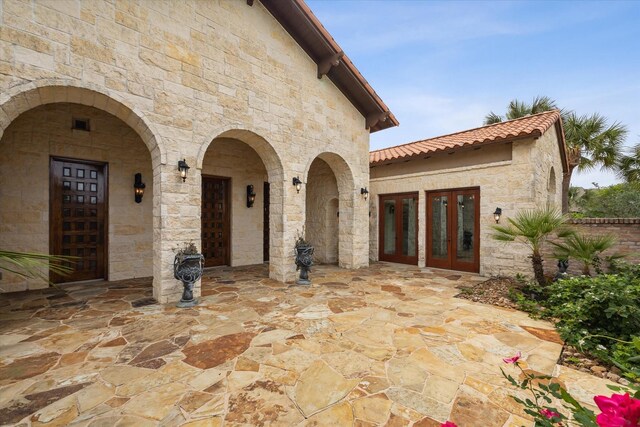 view of patio / terrace with french doors