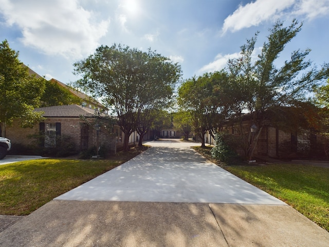 exterior space with a lawn