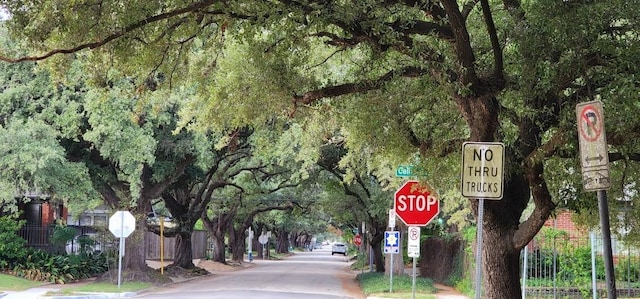 view of road