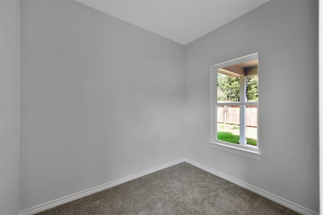 empty room featuring carpet flooring