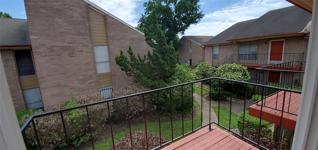 view of balcony