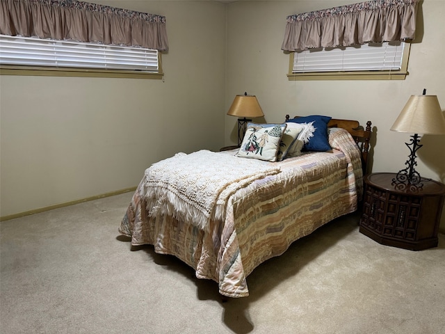 bedroom with carpet flooring