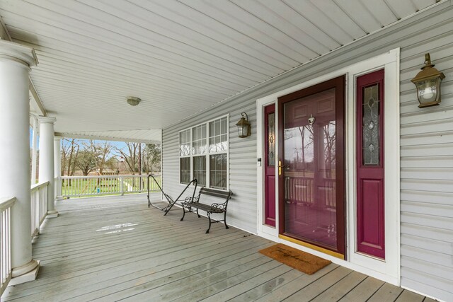 view of deck