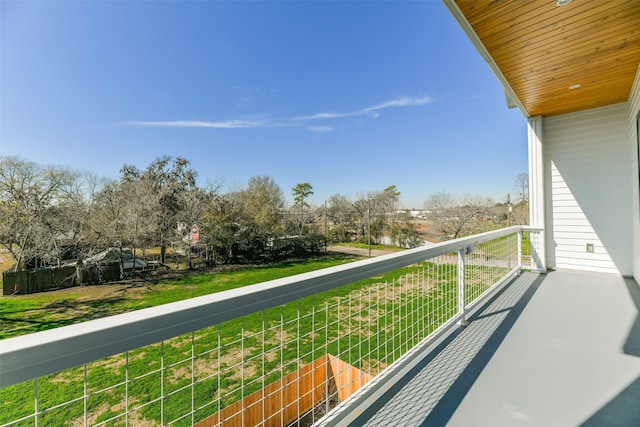 view of balcony